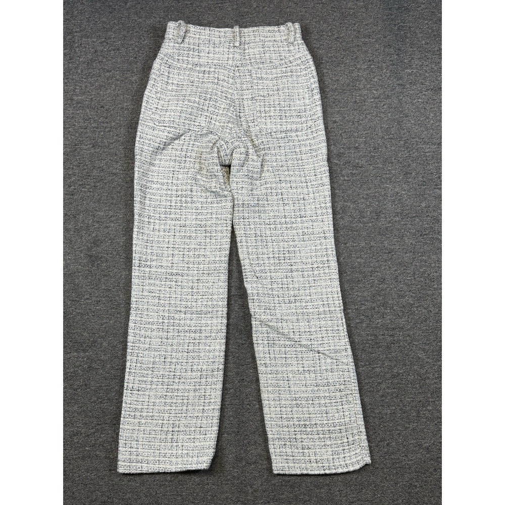 et clet Women's Tweed Plaid Straight Leg Pants Size Small Mid Rise Casual NWOT